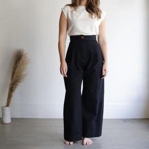 Ilana Kohn Boyd Pants, Black Denim, size 6